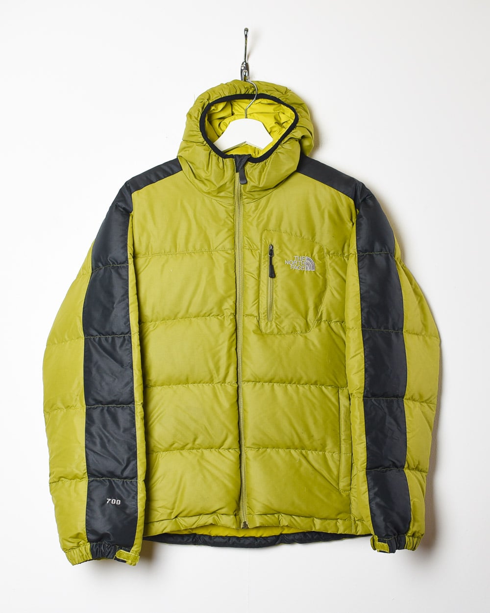 Green The North Face PERTEX Hooded 700 Down Puffer Jacket - Small
