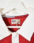 Red Tommy Hilfiger Polo Shirt - Medium