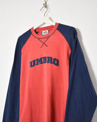 Red Umbro Long Sleeved T-Shirt - Large