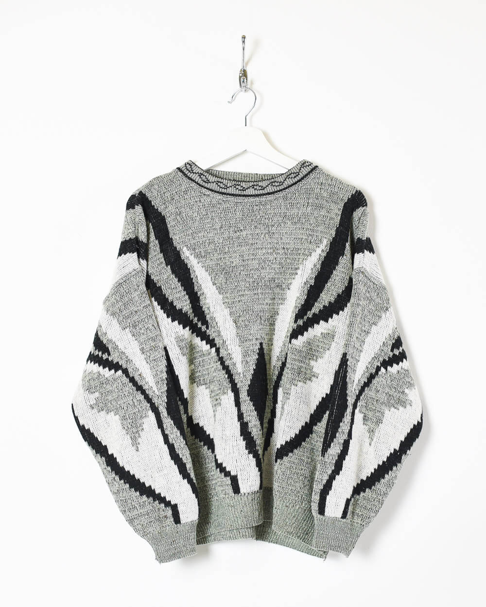 Stone Vintage Knitted Sweatshirt - Medium