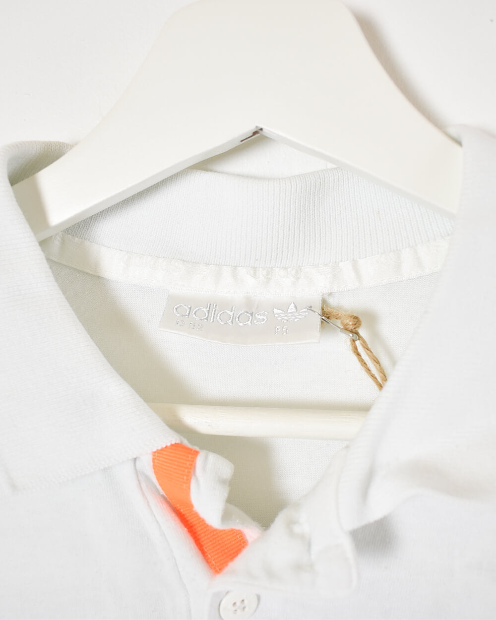 White Adidas Clemalite Polo Shirt - Medium