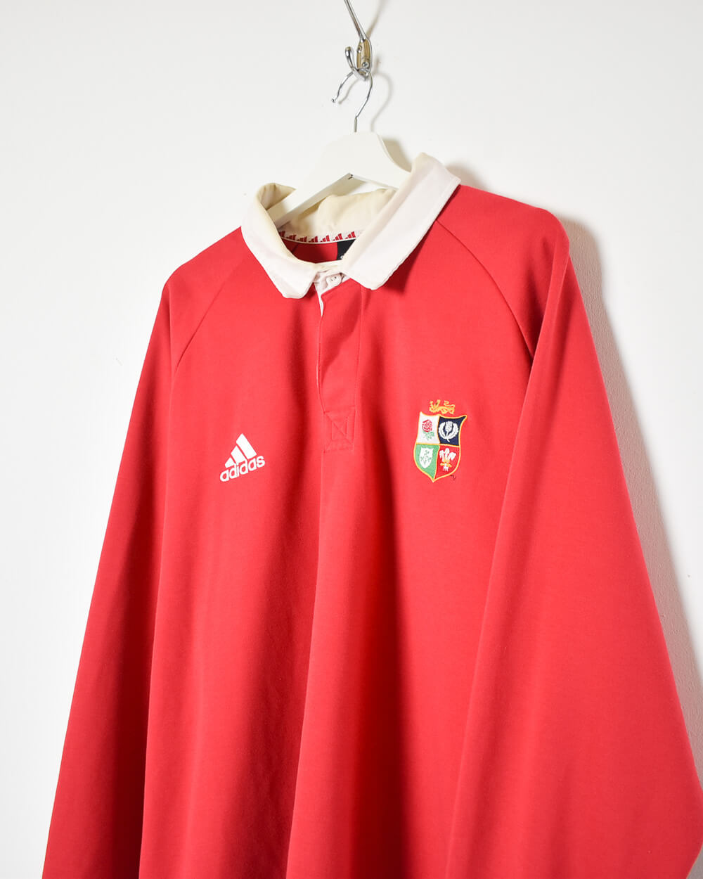 Red Adidas Four Nations Rugby Shirt - X-Large