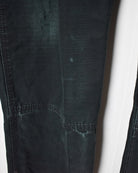 Black Carhartt Double Knee Carpenter Cargo Jeans - W36 L33