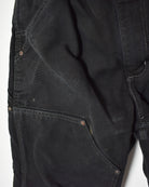 Black Carhartt Heavyweight Double Knee Carpenter Jeans - W30 L30