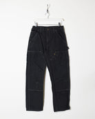 Black Carhartt Heavyweight Double Knee Carpenter Jeans - W30 L30