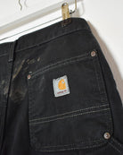 Black Carhartt Heavyweight Double Knee Carpenter Jeans - W30 L30