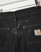 Black Carhartt Heavyweight Double Knee Carpenter Jeans - W30 L30