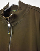Brown Adidas Equipment 1/4 Zip Sweatshirt - X-Large