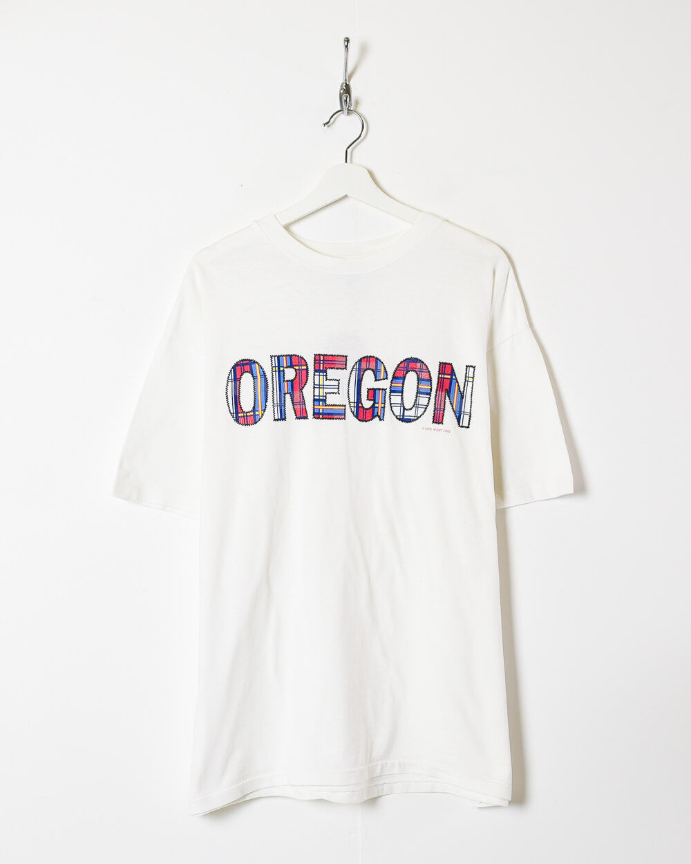 White Hanes Oregon T-Shirt - X-Large
