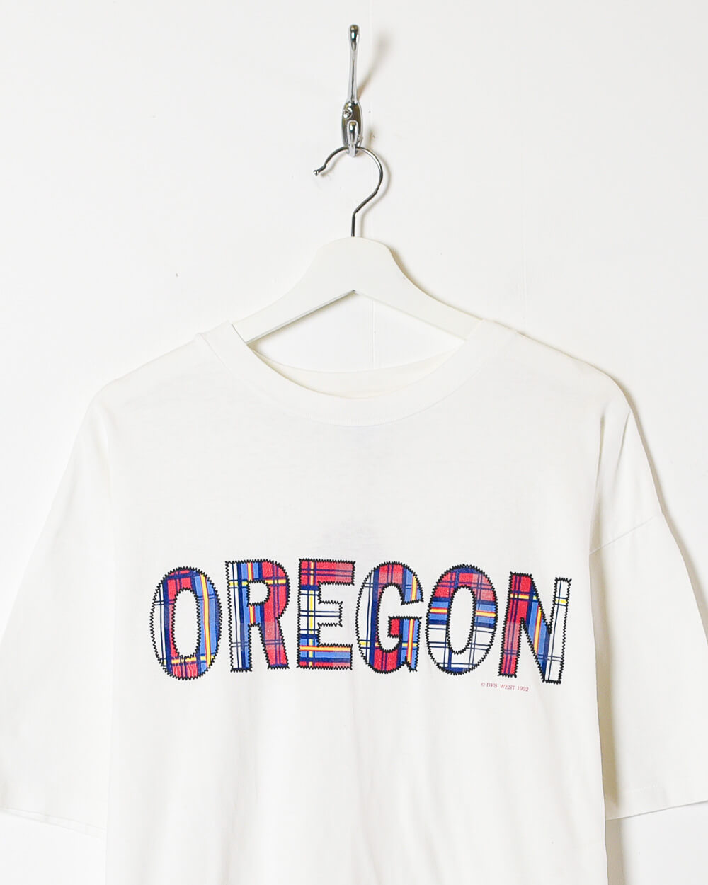 White Hanes Oregon T-Shirt - X-Large