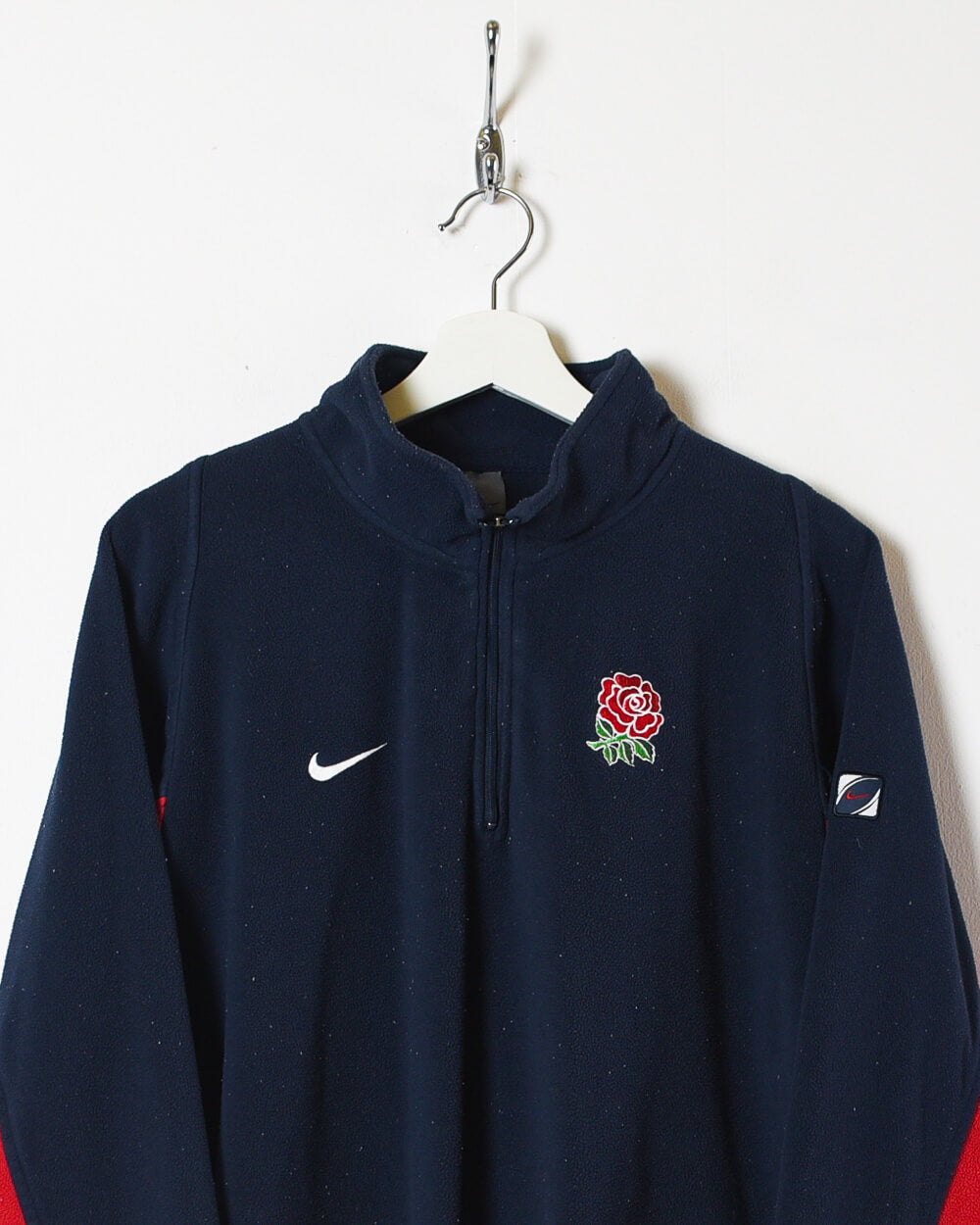 Navy Nike England Rugby Team 1/4 Zip Fleece - X-Large