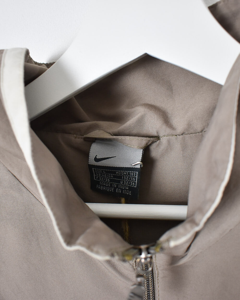 Neutral Nike Windbreaker Jacket - Large