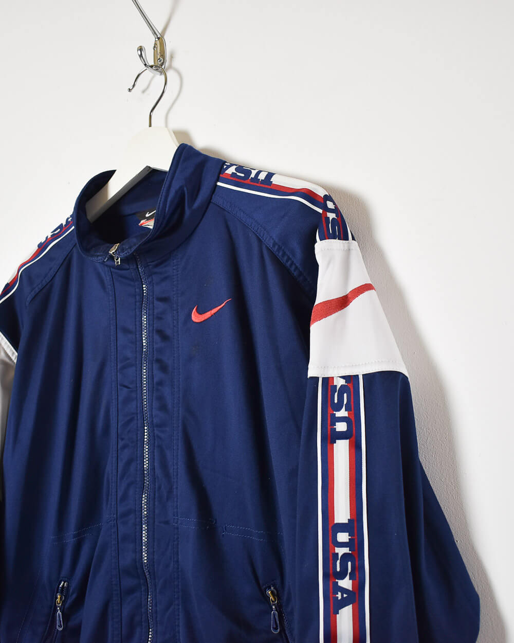 Navy Nike Tracksuit Top - Small