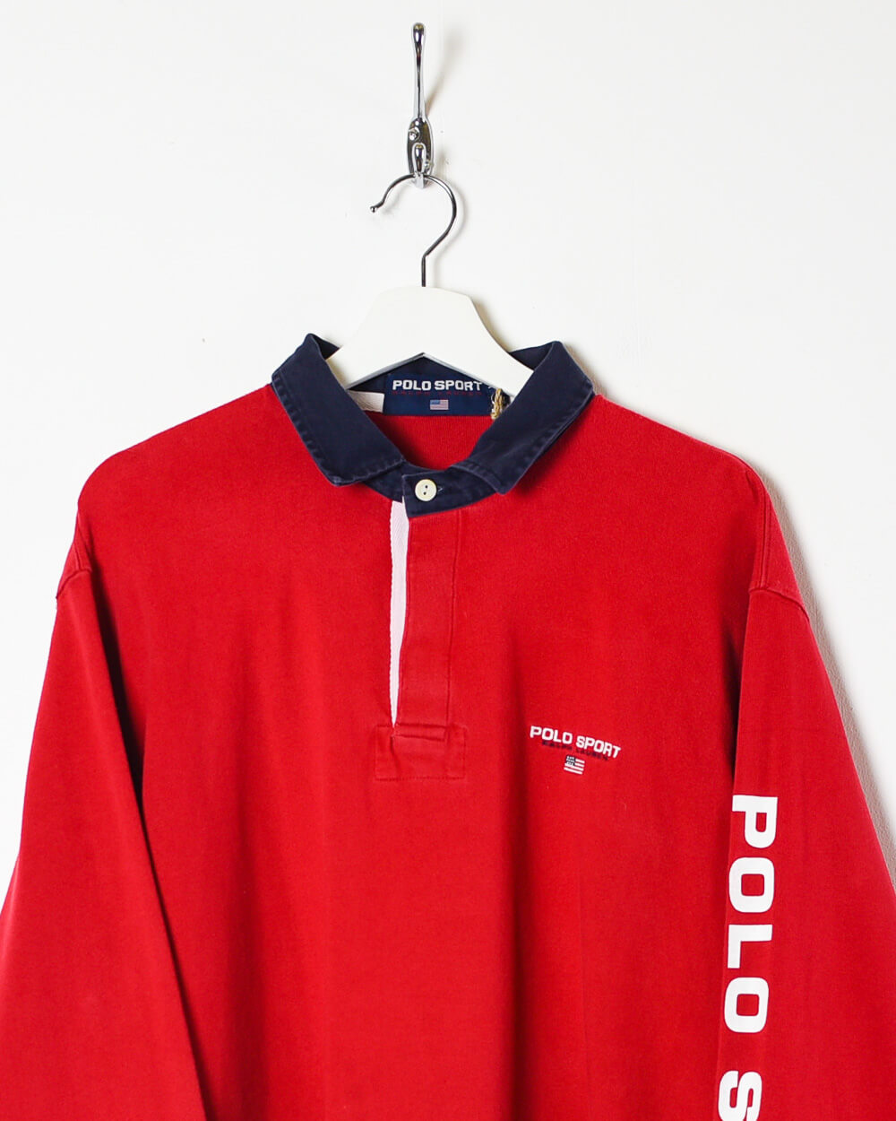 Red Ralph Lauren Polo Sport Rugby Shirt - Large