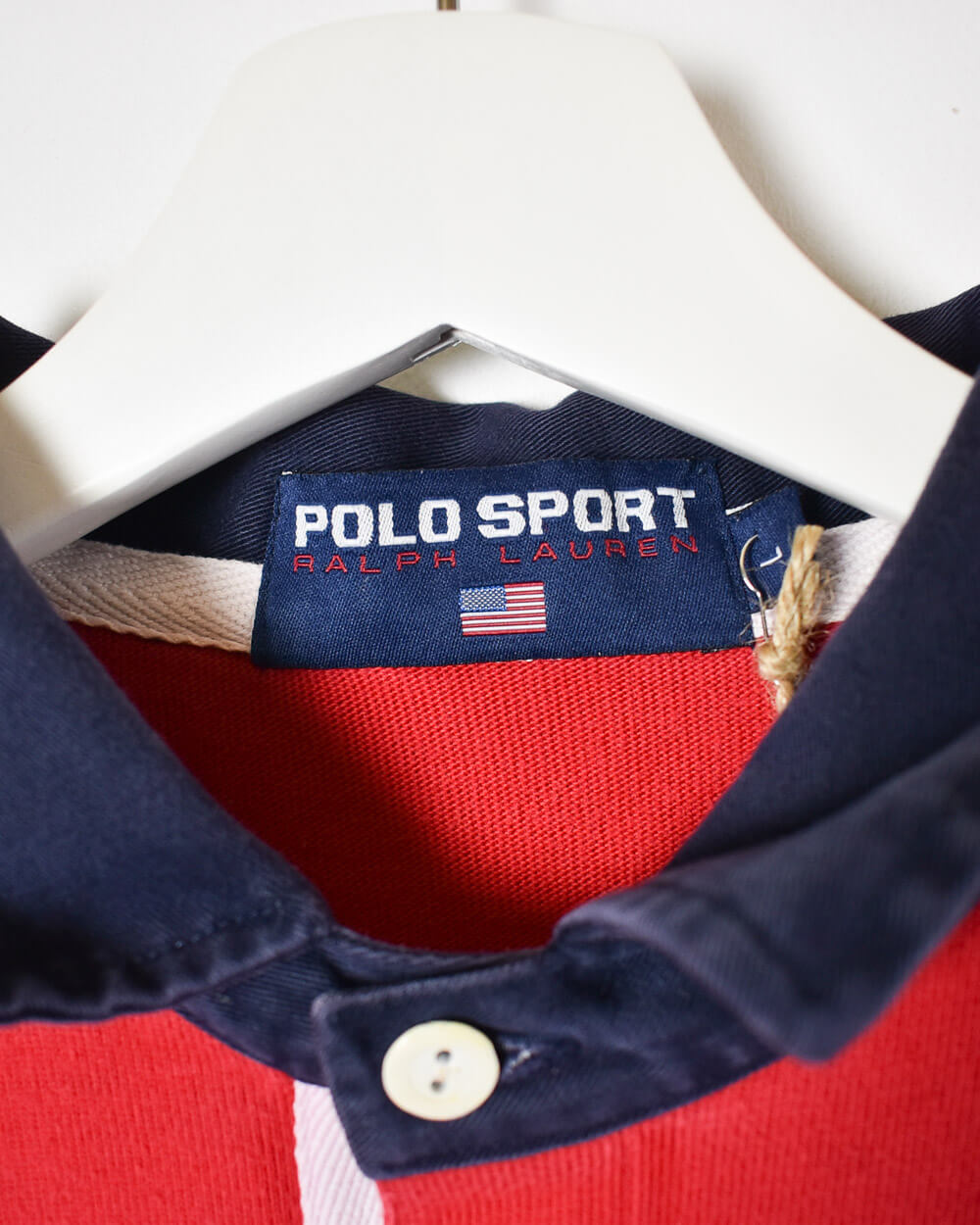 Red Ralph Lauren Polo Sport Rugby Shirt - Large