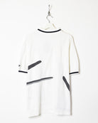 White Reebok Polo Shirt - X-Large