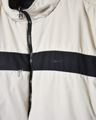 Neutral Nike Reversible Padded Jacket - Medium Women's