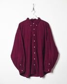 Maroon Polo Ralph Lauren Corduroy Shirt - XX-Large