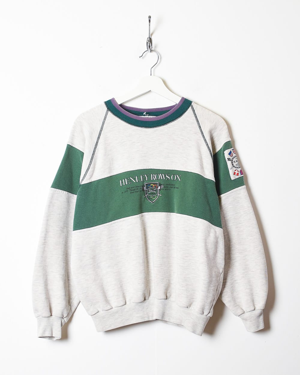 Stone Kappa Olympics Henley Rowson Sweatshirt - Small