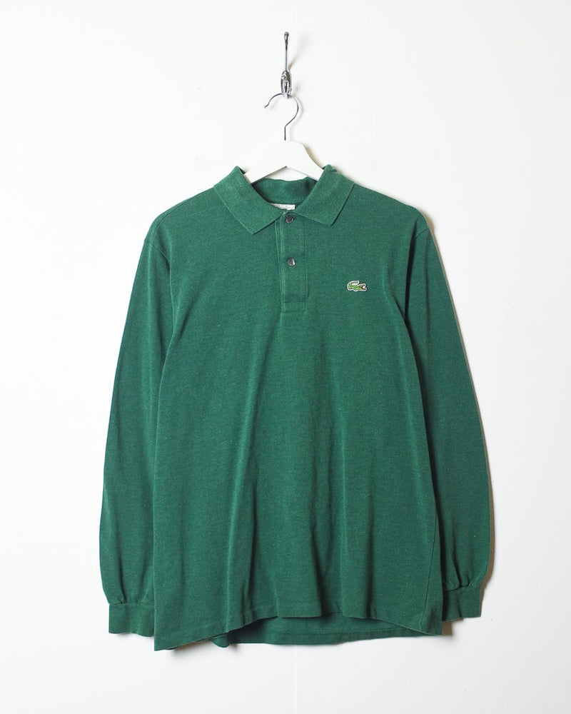 Green Chemise Lacoste Long Sleeved Polo Shirt - Small