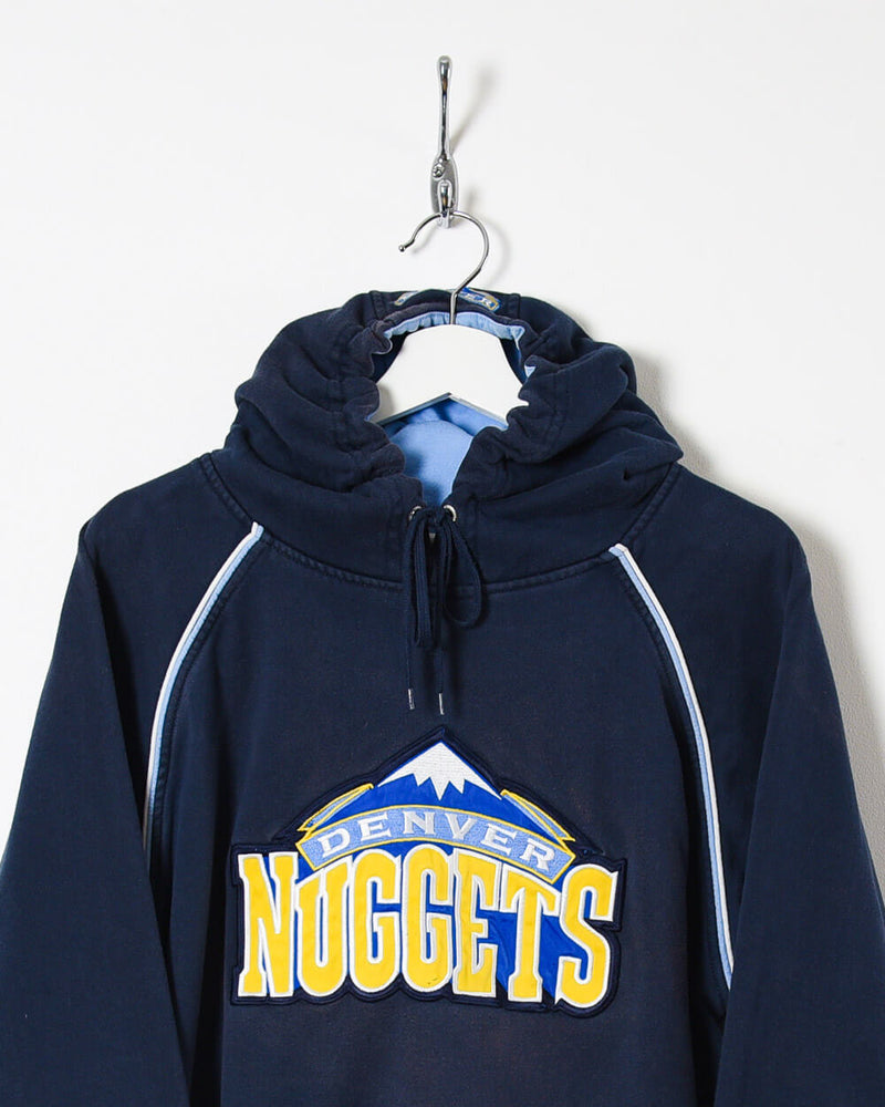 Hoodie Nuggets Denver Navy 00s Vintage Cotton Domno - Large– Vintage Champion