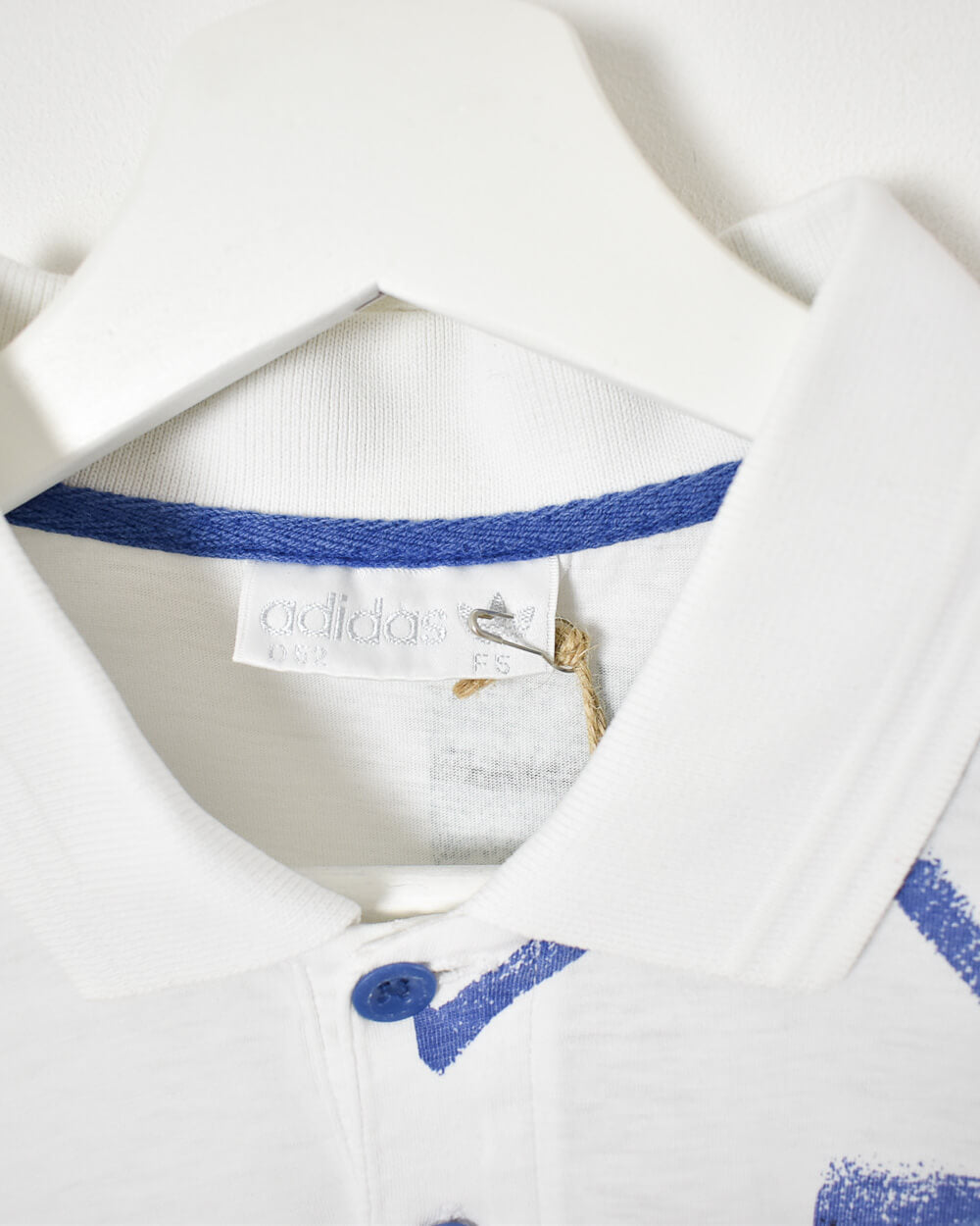 White Adidas Polo Shirt - X-Large
