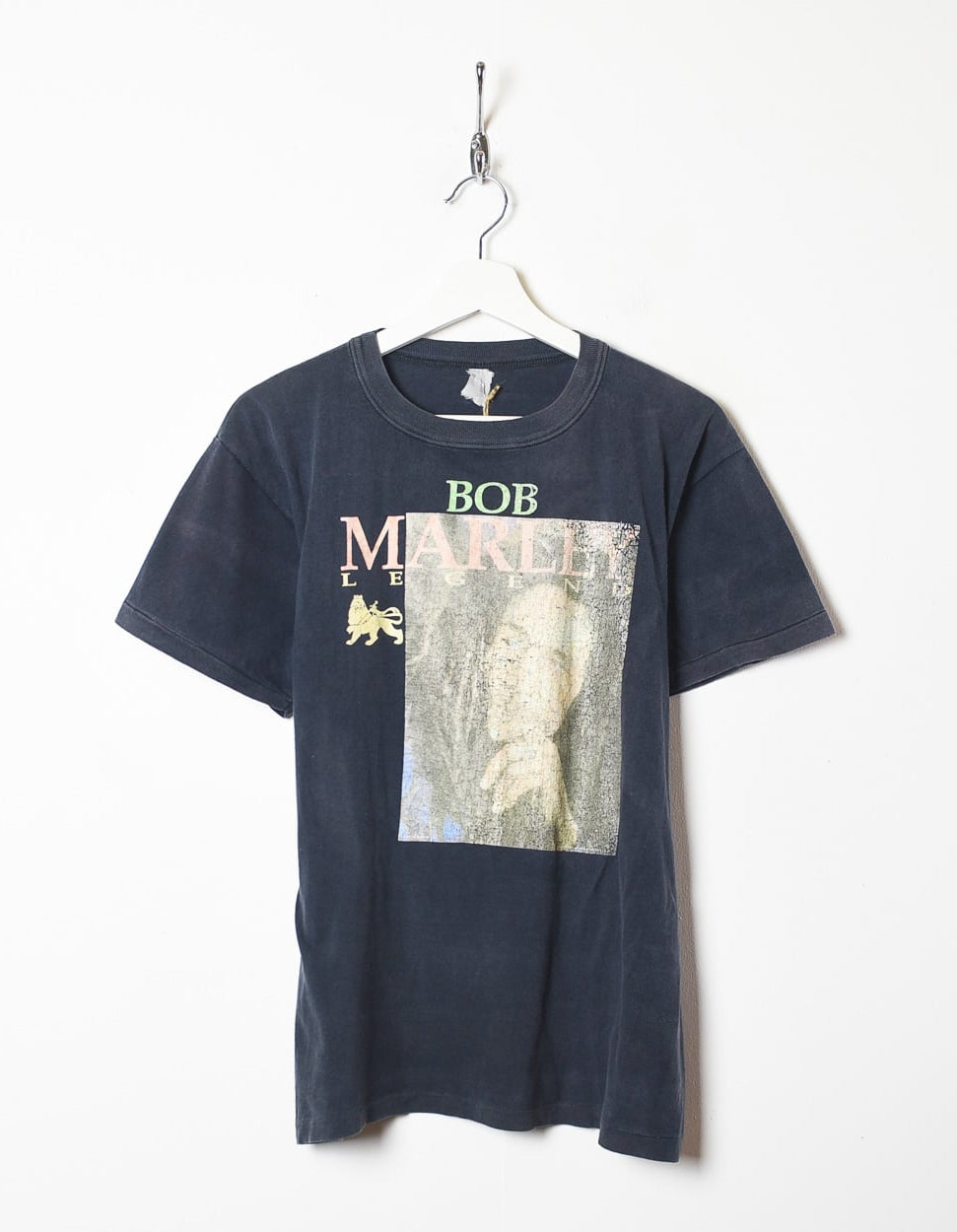 Navy Bob Marley Legend Graphic T-Shirt - Small