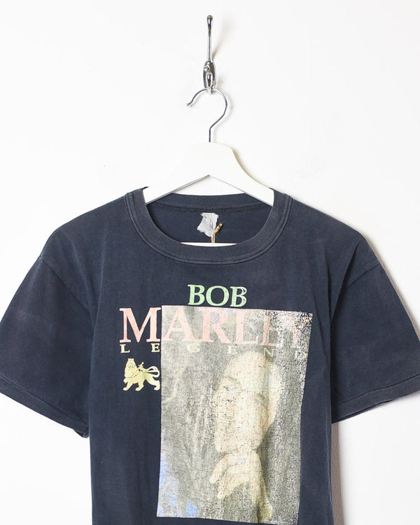 Navy Bob Marley Legend Graphic T-Shirt - Small