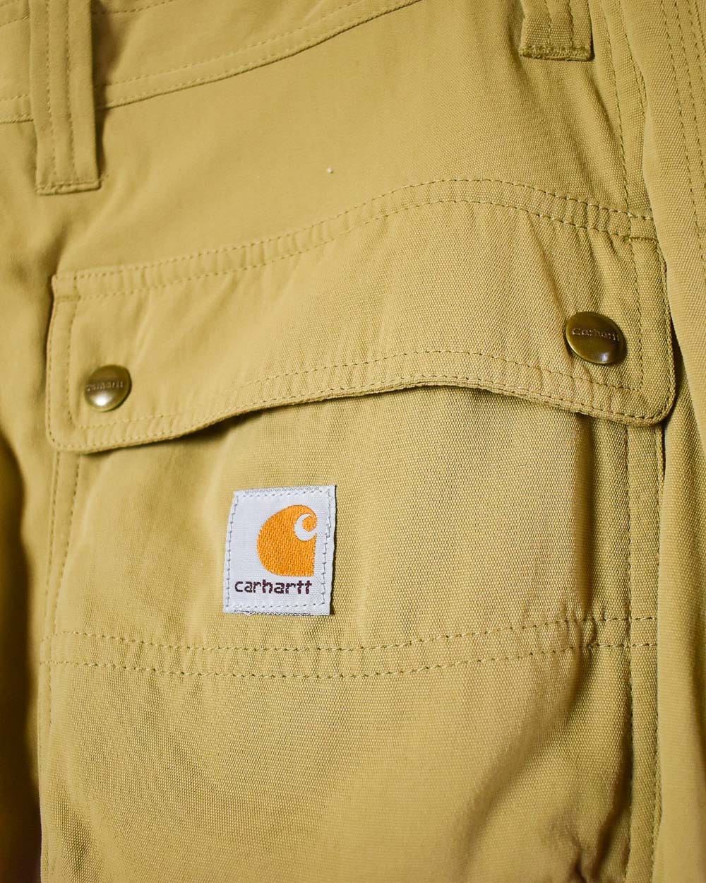 Neutral Carhartt Double Knee Textured Cargo Jeans - W36 L34