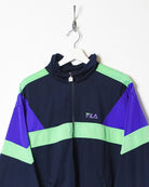 Navy Fila Tracksuit Top - X-Large