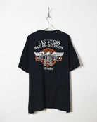 Black Harley Davidson Motorcycles Genuine Las Vegas T-Shirt - XX-Large