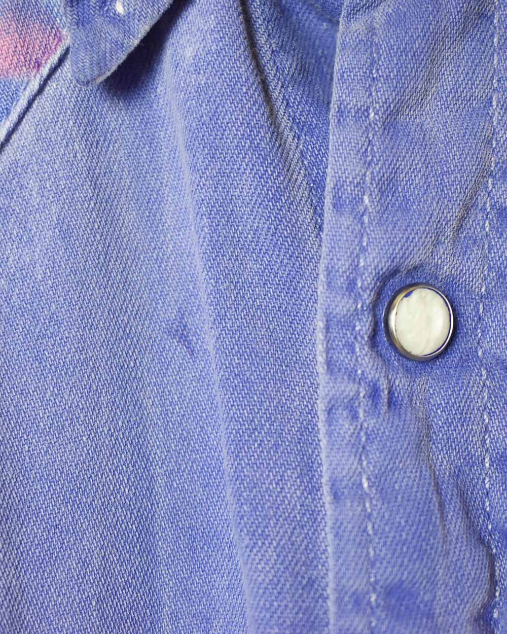 Purple Levi's Tie Dye Denim Shirt - X-Large