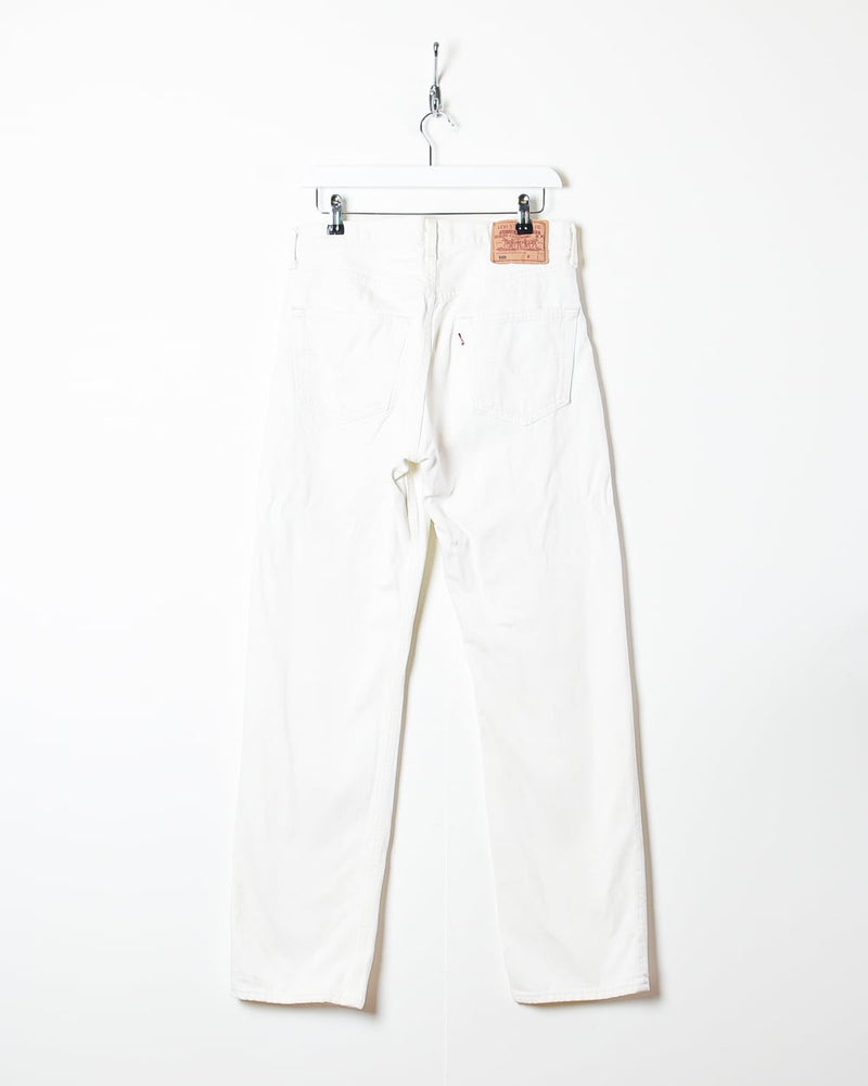 Vintage 90s White USA 501 Jeans - W32 L31 Cotton– Domno Vintage