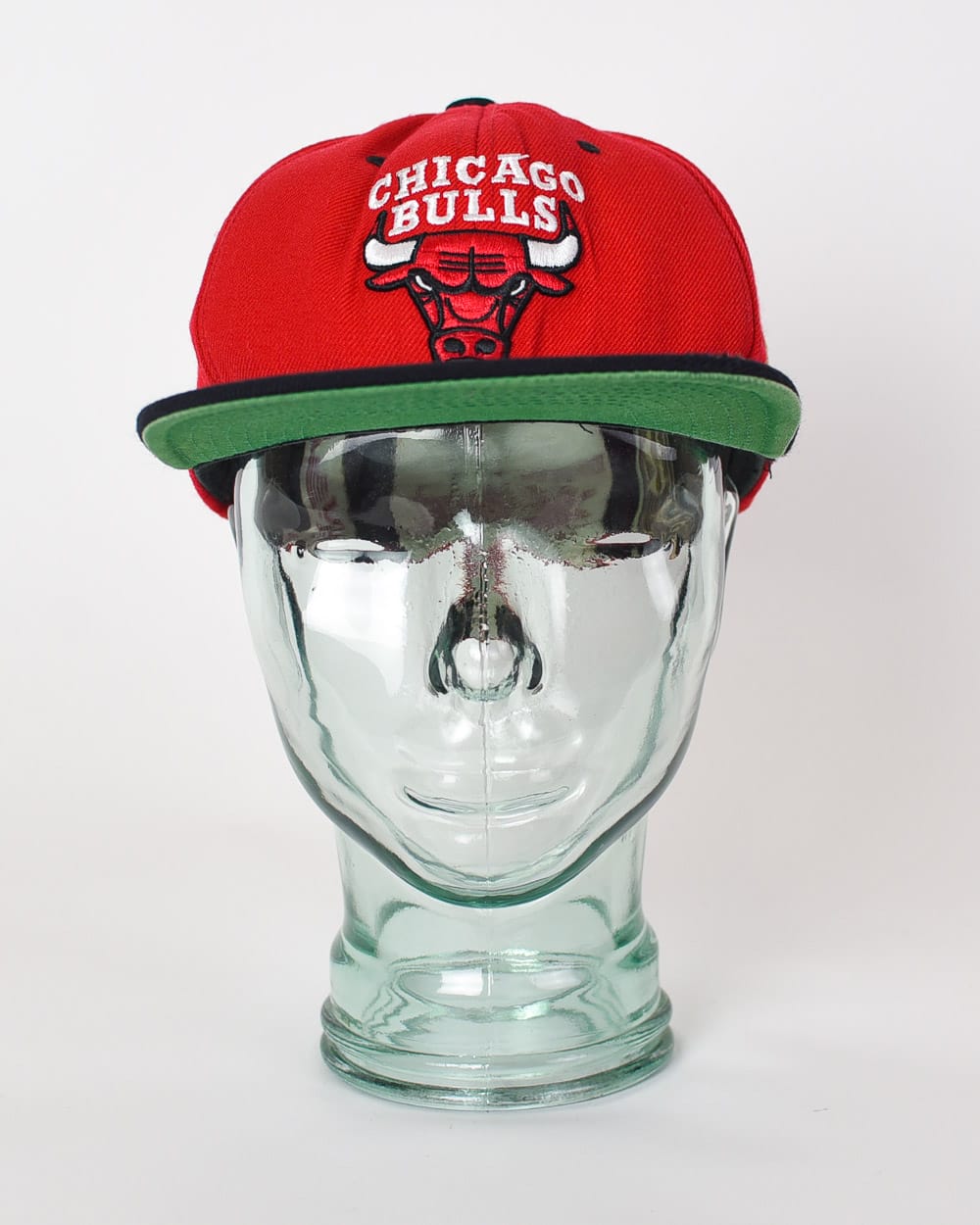 Vintage 90s Red Mitchell And Ness NBA Chicago Bulls Cap Cotton 