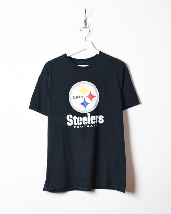Black NFL Pittsburgh Stealers Football T-Shirt - Medium