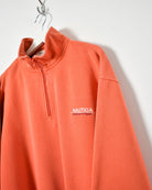 Orange Nautica Competition 1/4 Zip Sweatshirt - Large