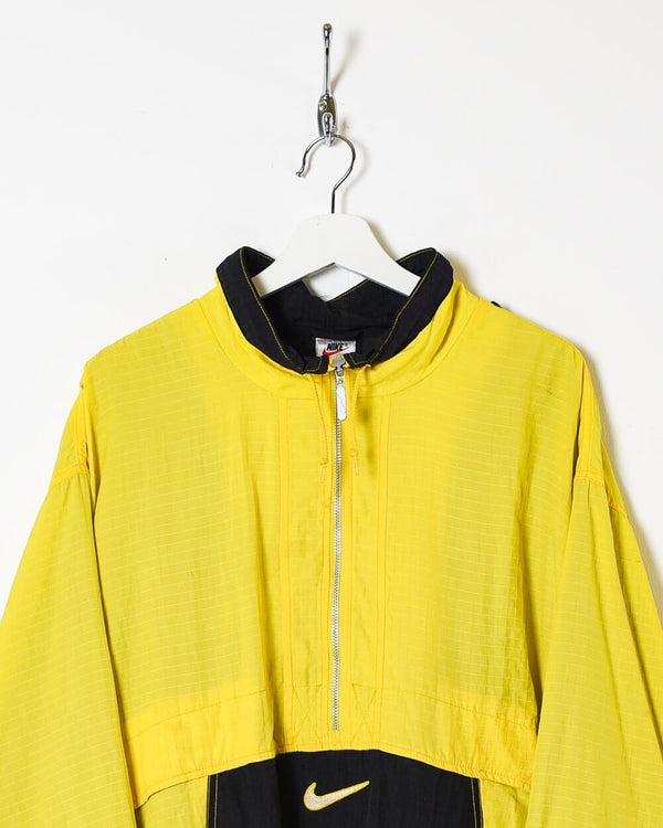 Yellow Nike 1/2 Zip  Jacket - Large
