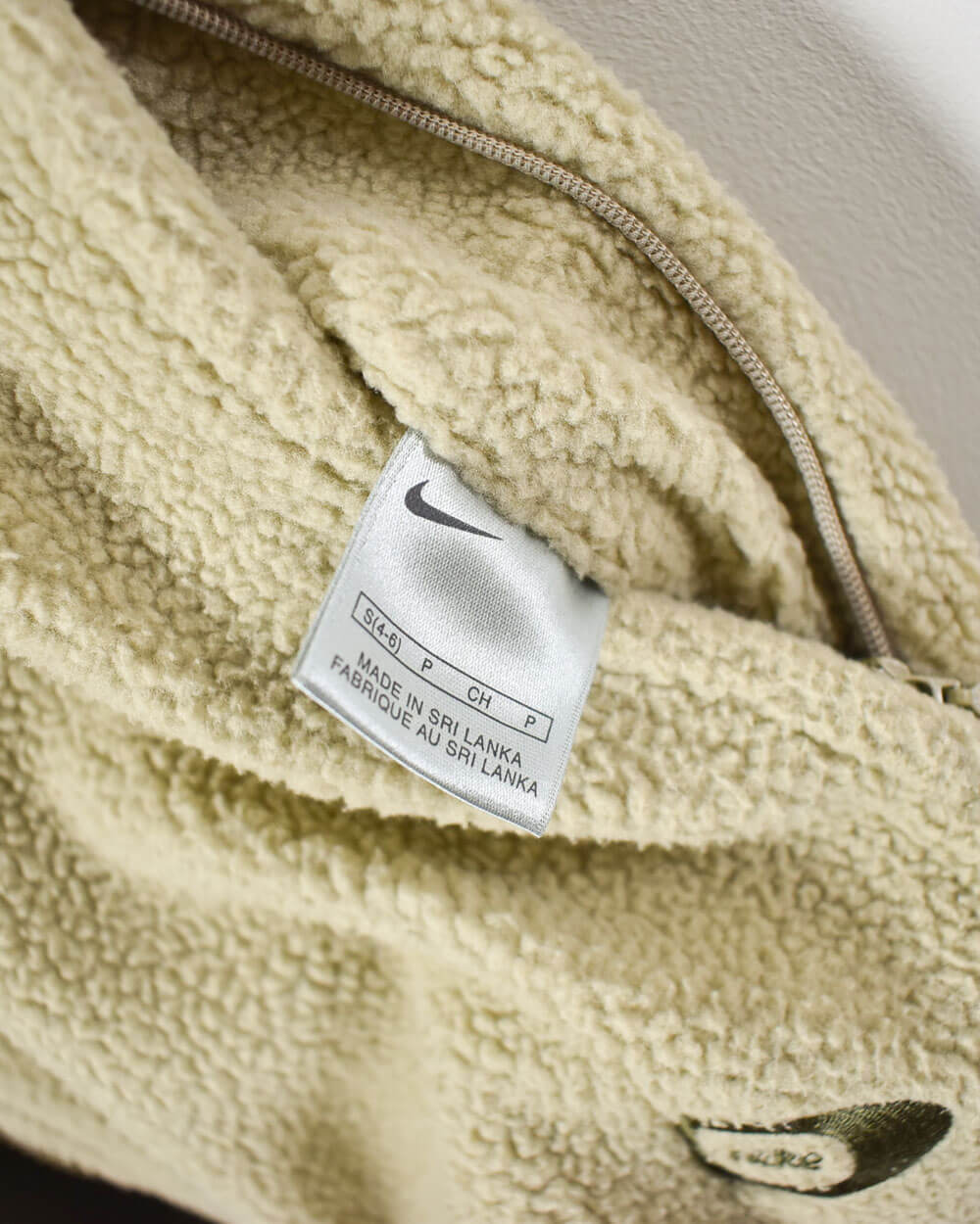 Khaki Nike Women's Reversible Fleece Lined Gilet - Small