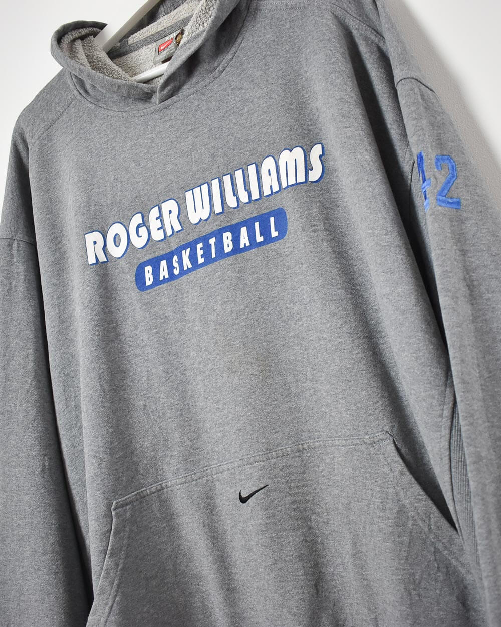 Stone Nike Roger Williams Basketball Hoodie - XX-Large