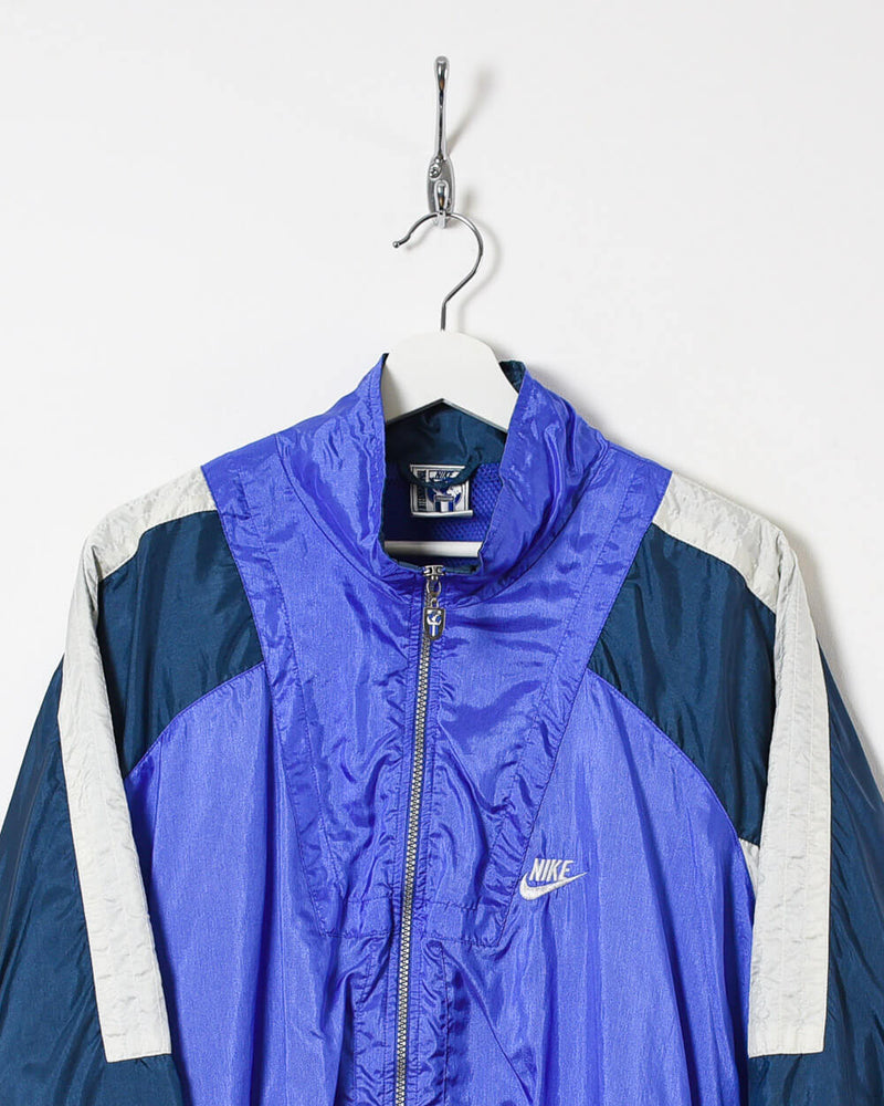 90s N/A Colour-Block Purple Nike International Shell Jacket - Domno Vintage