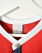 Red Nike Basketball Women's T-Shirt - Medium 