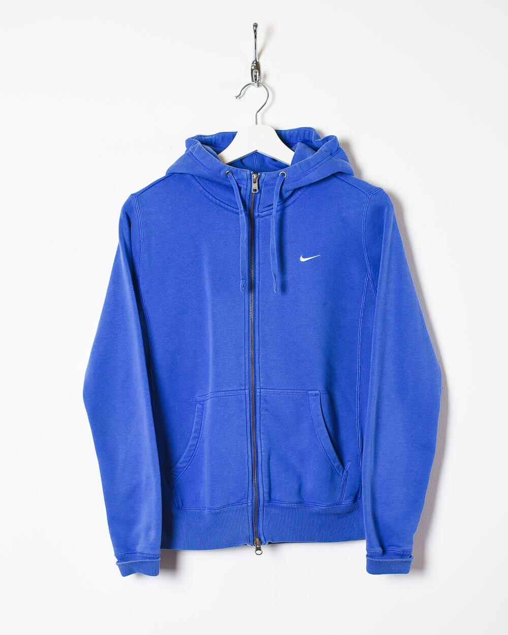 Blue Nike Women's Zip-Through Hoodie - Medium