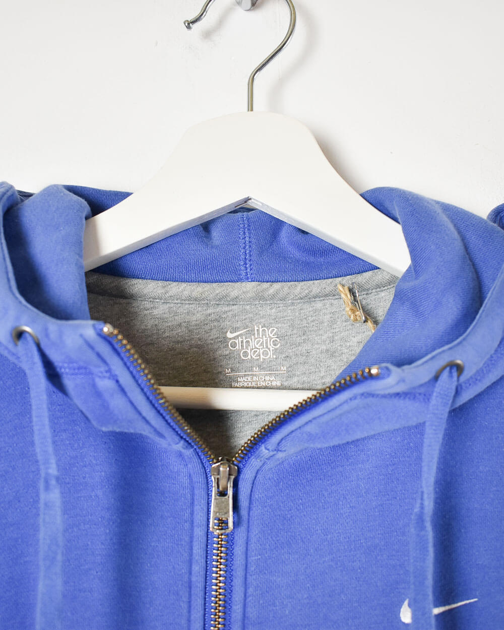 Blue Nike Women's Zip-Through Hoodie - Medium