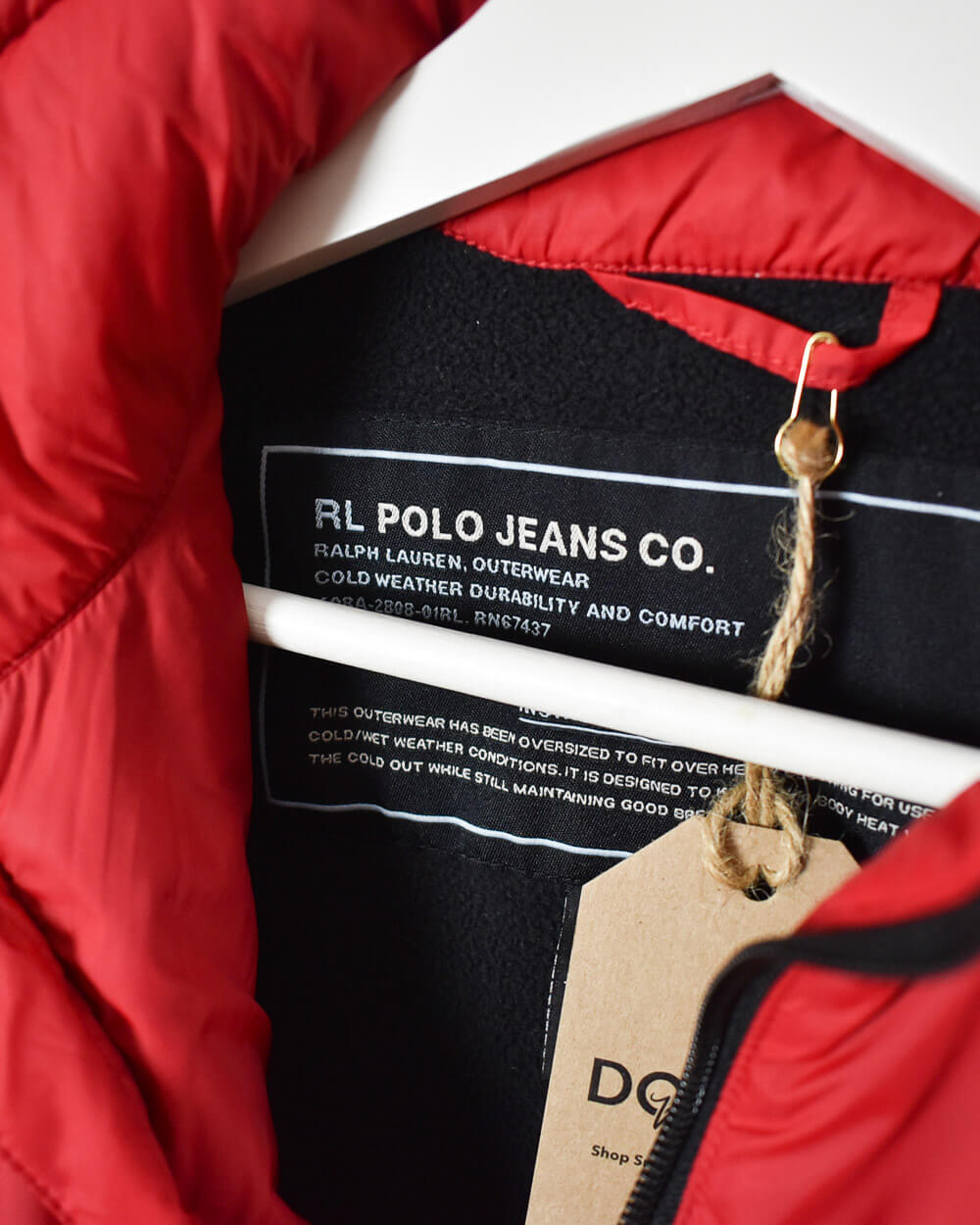 Red Ralph Lauren Polo Jeans Co. Fleece Lined Jacket - Small