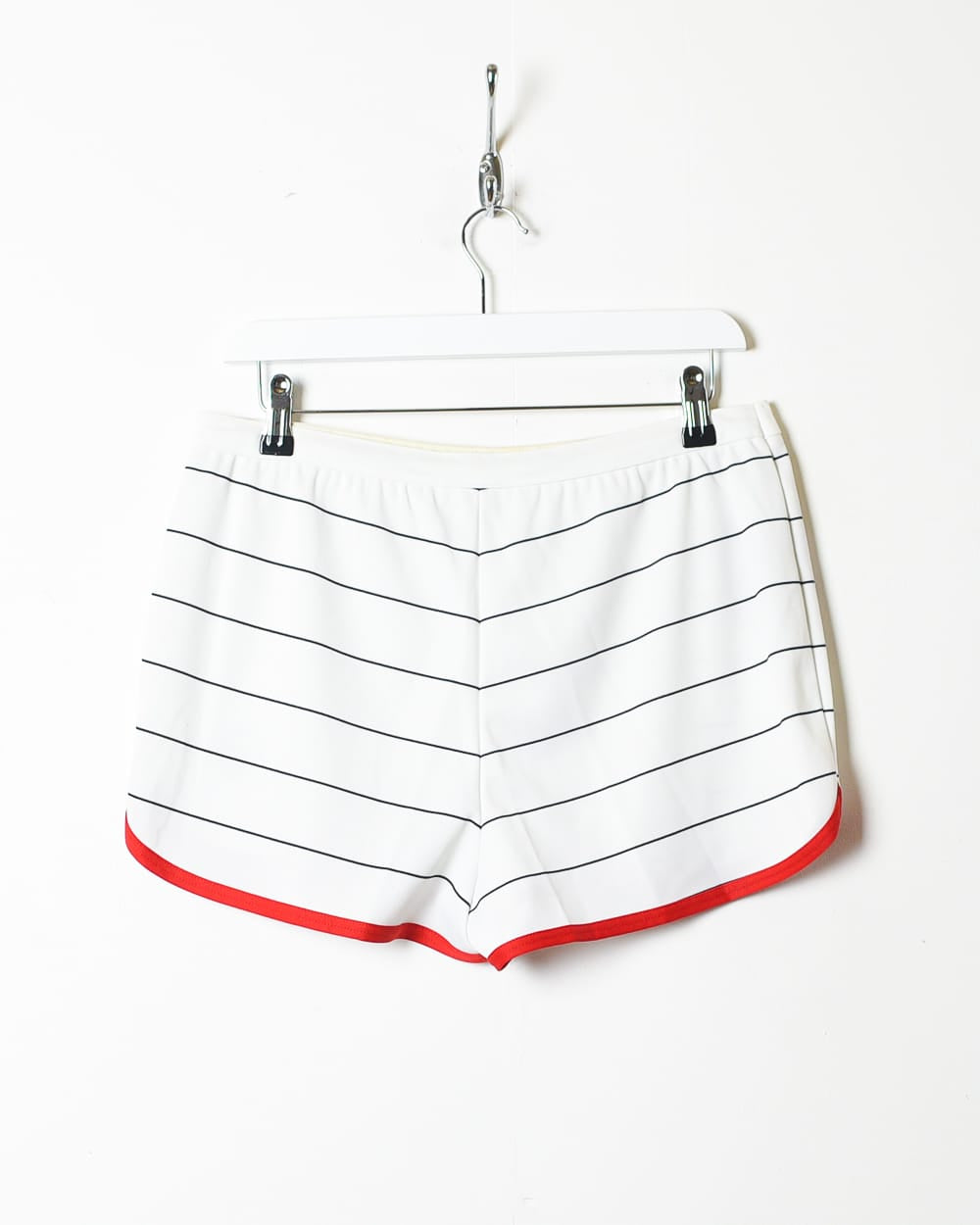 White Sergio Tacchini Striped Tennis Shorts - Medium Women's