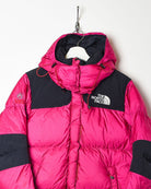 Pink The North Face Hooded Summit Series Windstopper 700 Down Puffer Jacket - Large Women's
