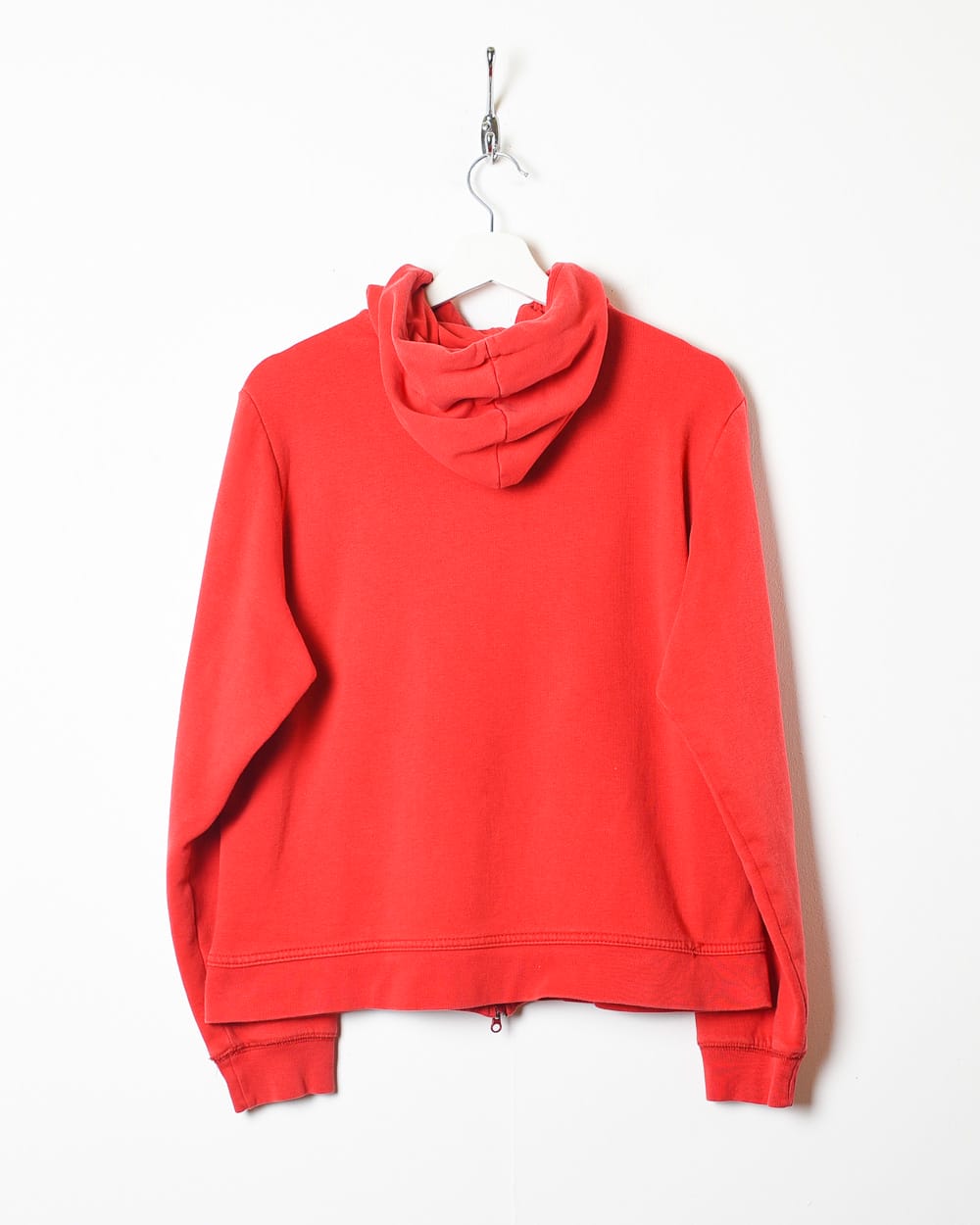 Red Nike Zip-Through Hoodie - Small Women's