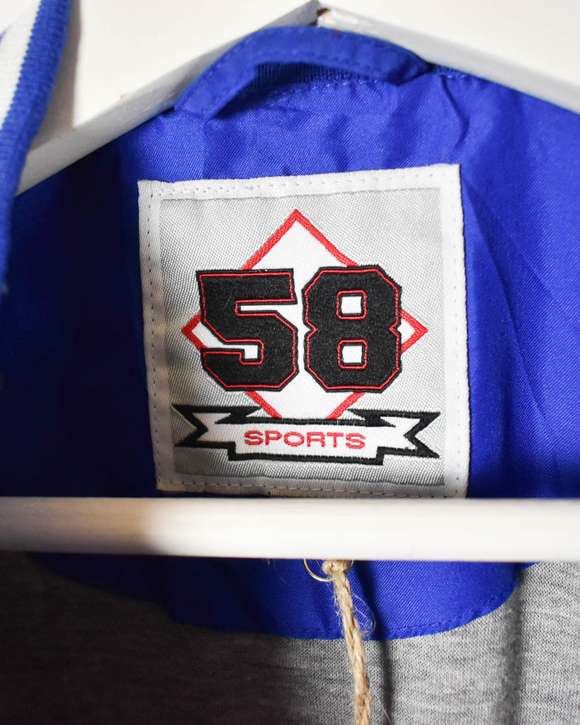 Vintage 00s Blue 58 Sports AF Eagle Pullover Windbreaker Jacket