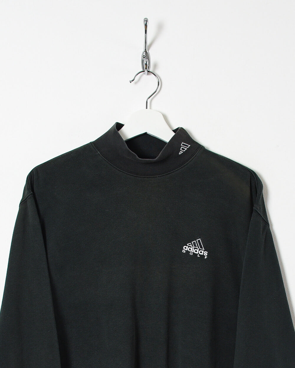 Black Adidas Golf Mock Neck Sweatshirt - Medium