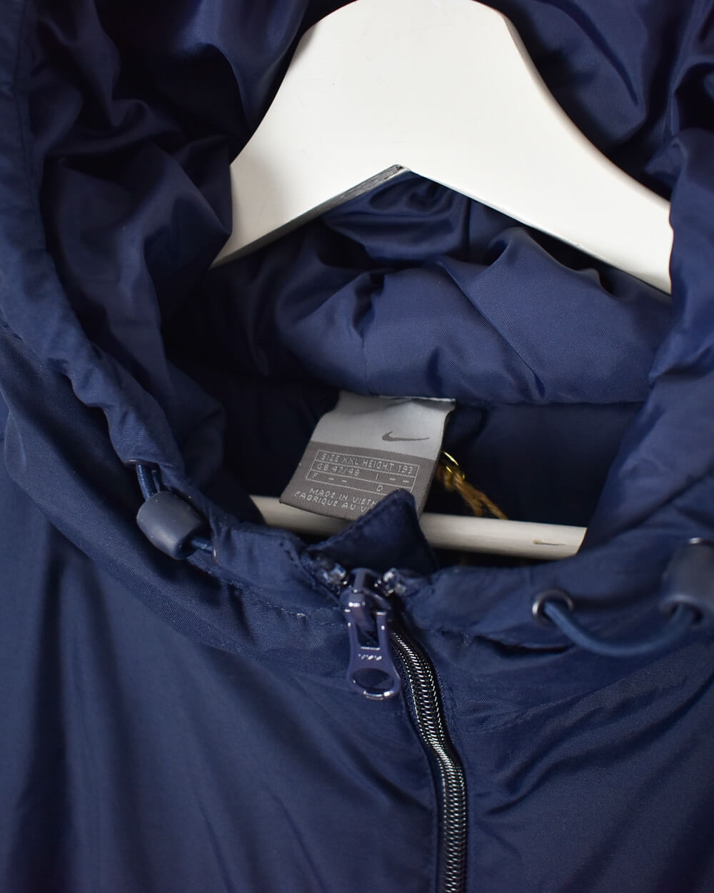 Navy Nike Hooded Winter Coat - XX-Large